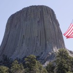 Devils Tower and Flag
