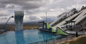 Climbing Wall and Jumps at Olympics Site